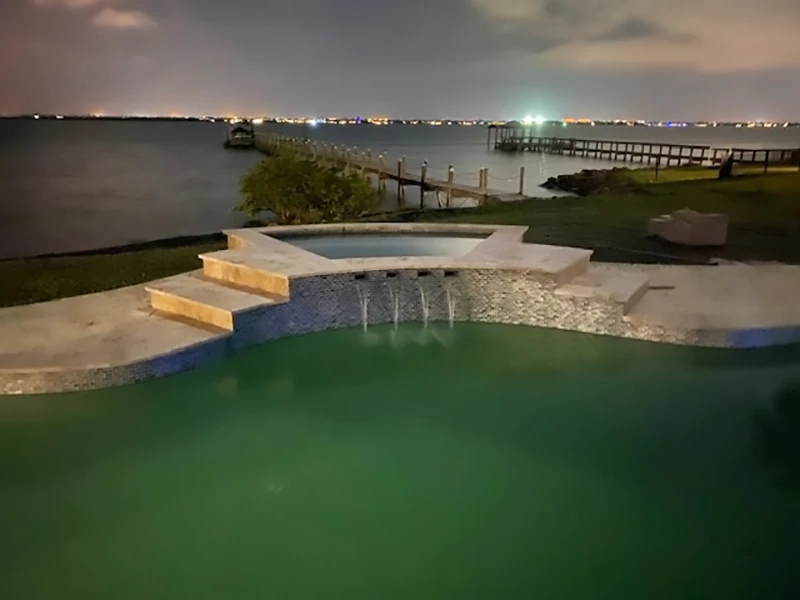 Pool waterfall redesign