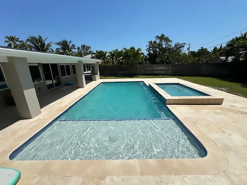 Beautiful pool design at a home