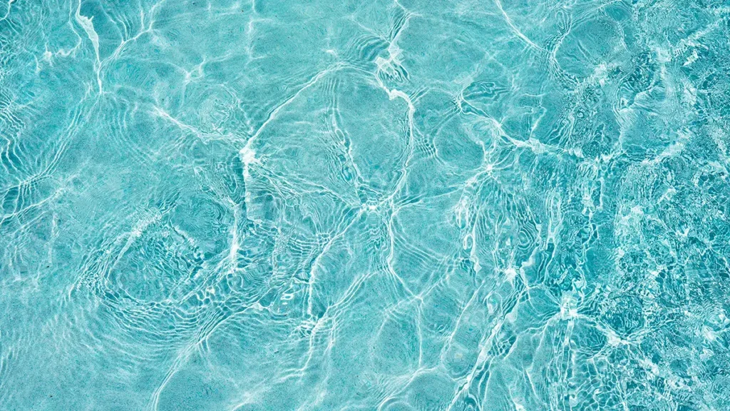 Beautiful crystal clear pool water
